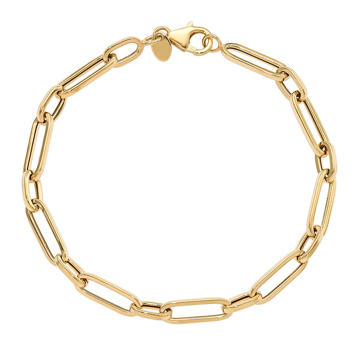 14kt Yellow Gold Paperclip Bracelet