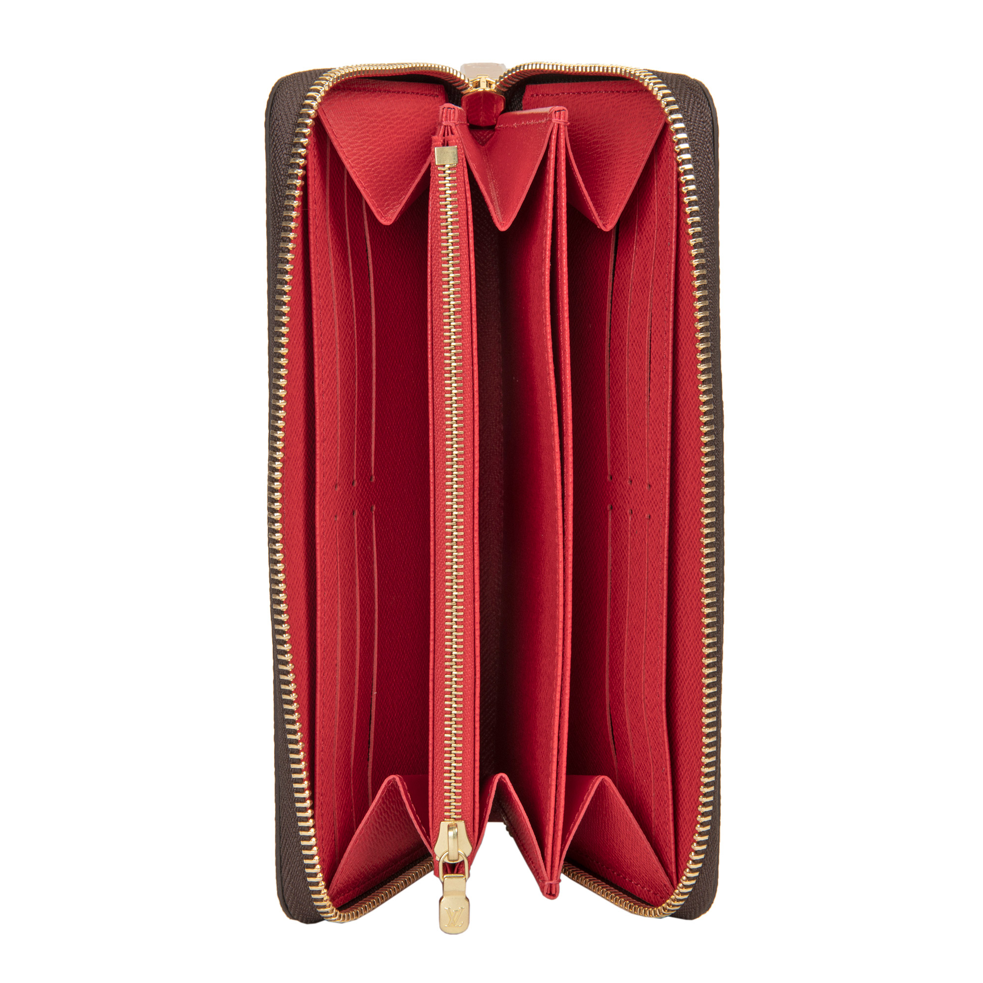 Louis Vuitton Zippy Wallet, Brown / Red | Costco