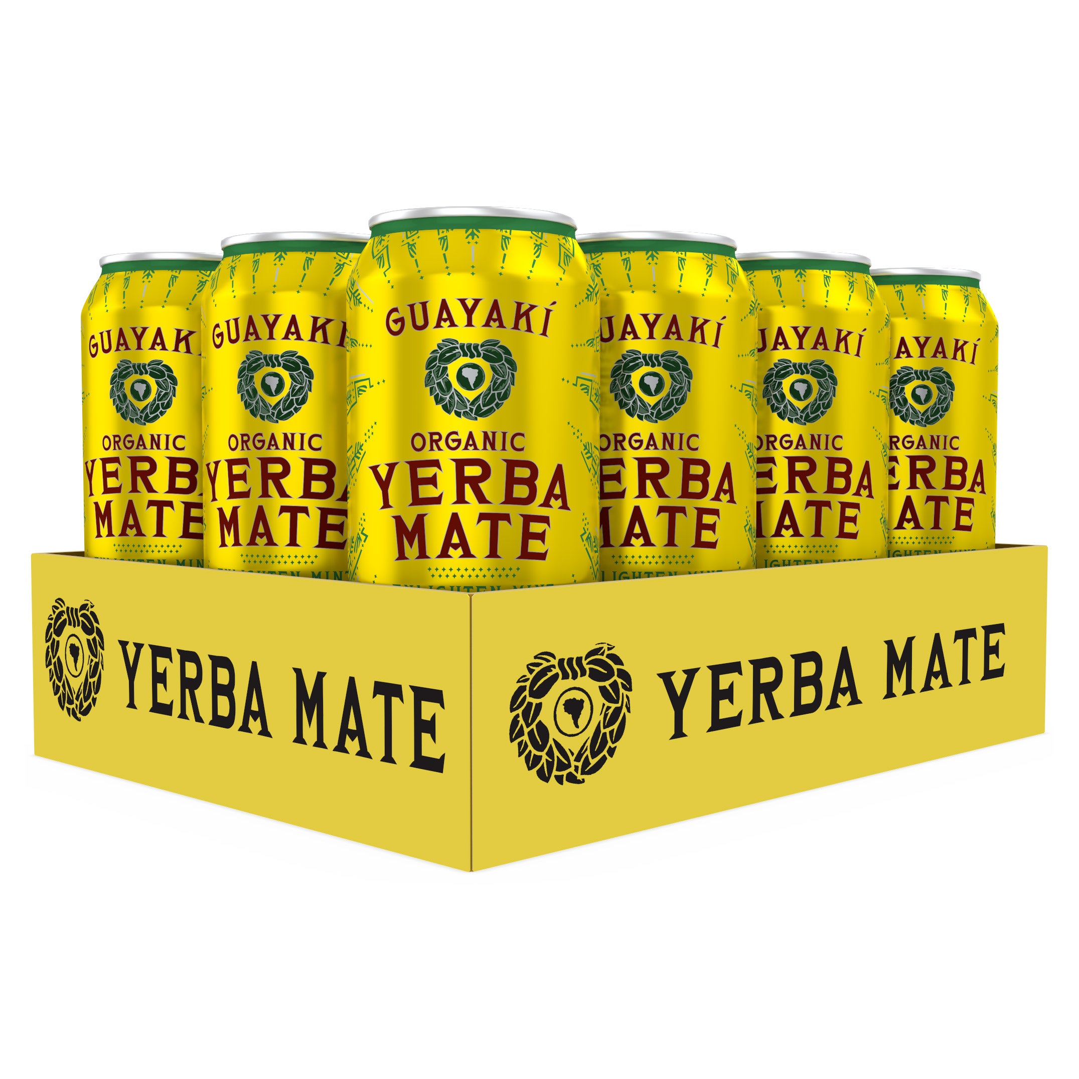Guayaki Organic Yerba Mate Tea, Enlighten Mint, 15.5 fl oz, 12