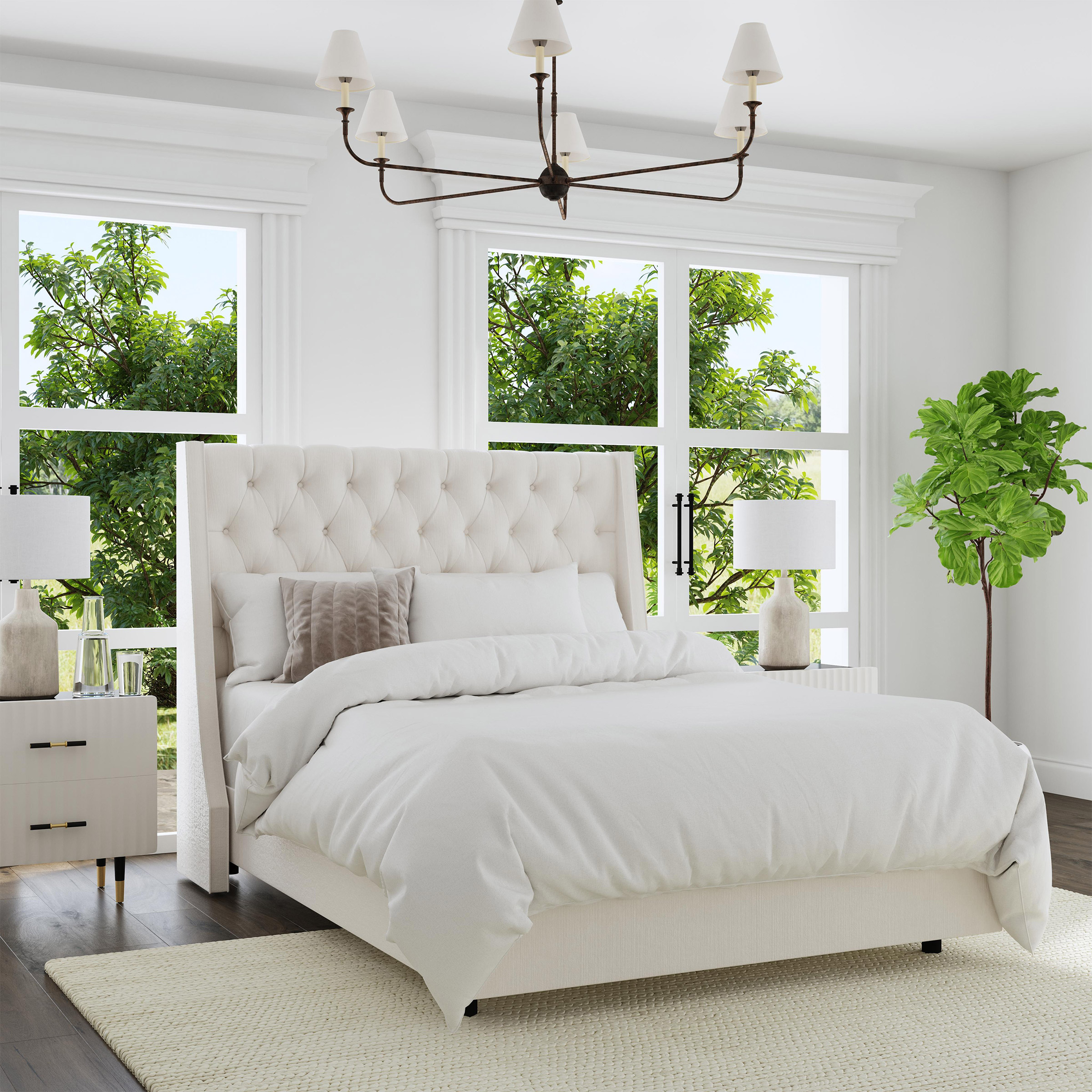 Thorton Tufted Wingback Bed