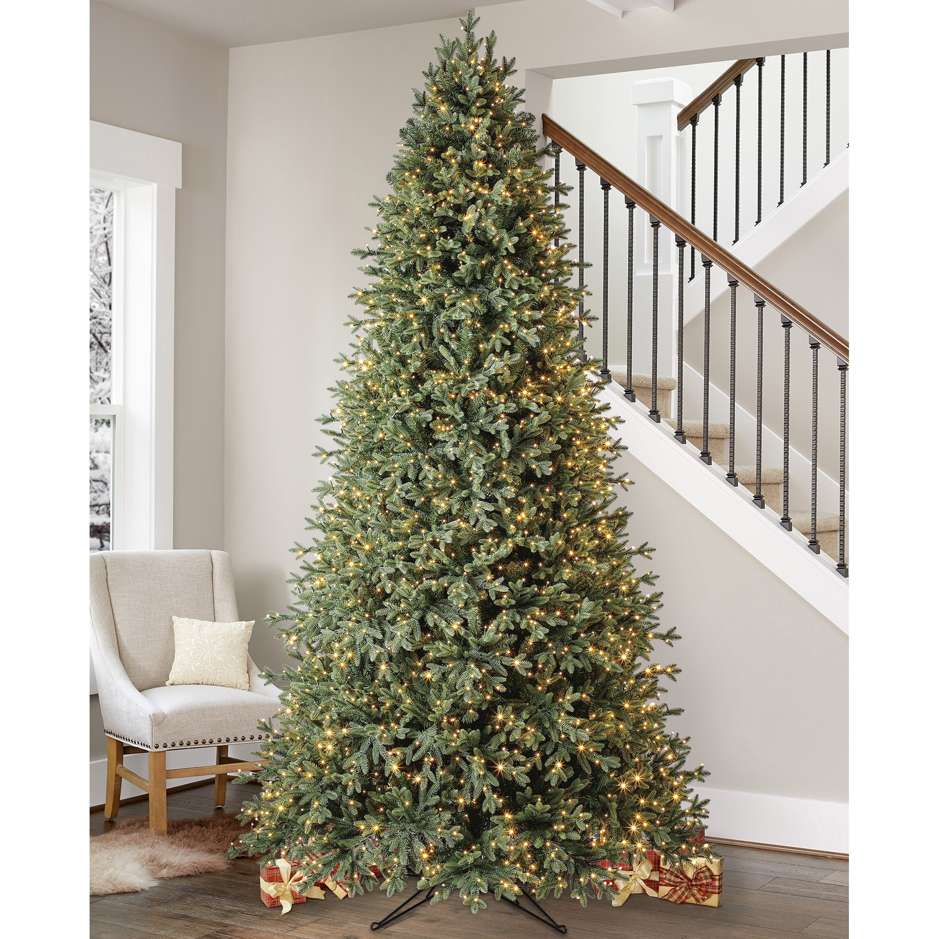 9' Pre-lit Radiant Micro LED Artificial Christmas Tree