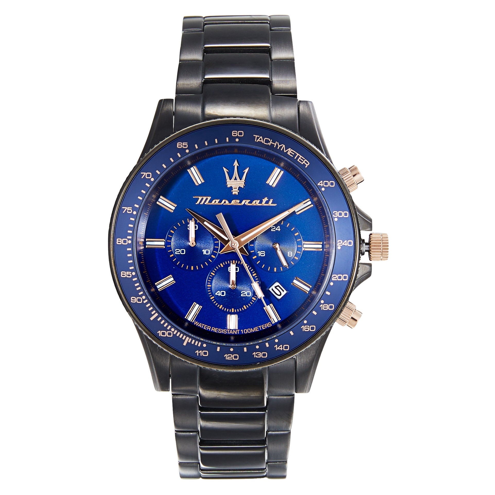 Maserati Sfida Gunmetal Stainless Steel Quartz Chronograph Men's