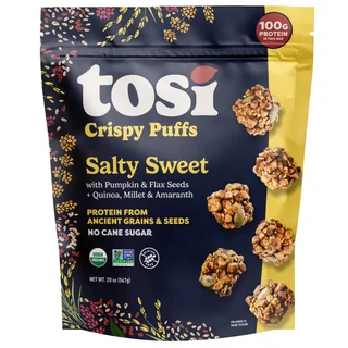 TOSI ORGANIC SWEET & SALTY PUFFS 1.25LBS