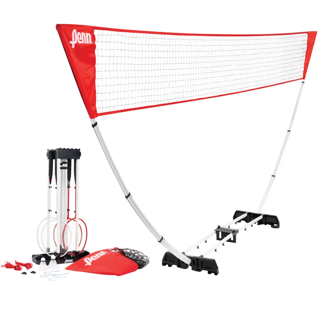 Penn BADMINTON SET バドミントンセット 4.6mネット Penn Premium Easy Setup Badminton Set | Costco