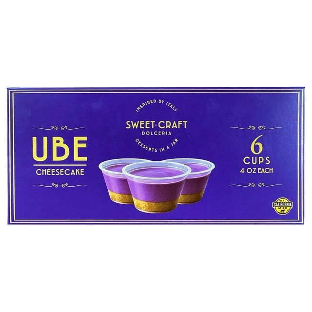 SWEET CRAFT UBE CHEESECAKE 6 COUNT 24 OUNCES