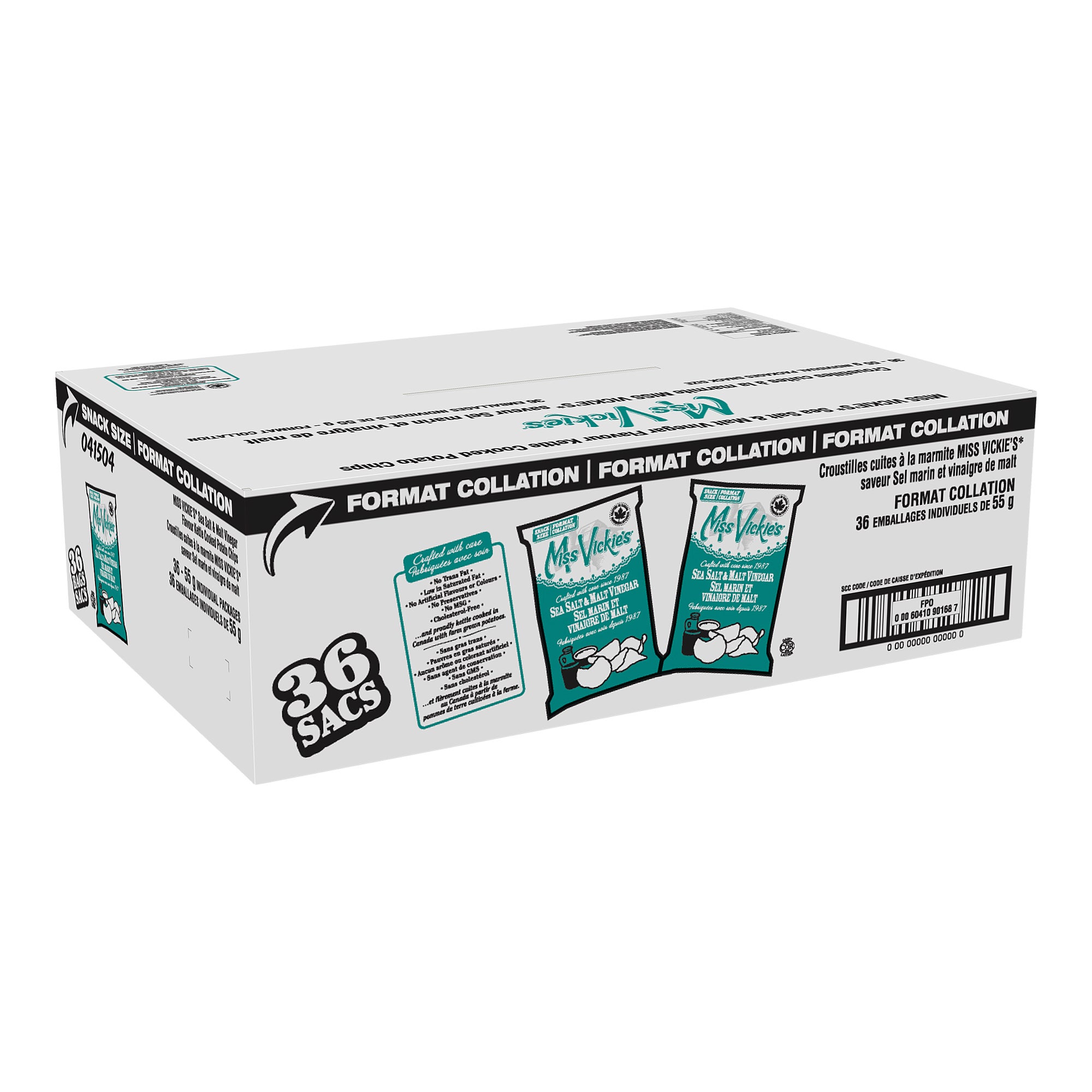 Miss Vickie's Sea Salt & Malt Vinegar, 36 x 55 g | Costco