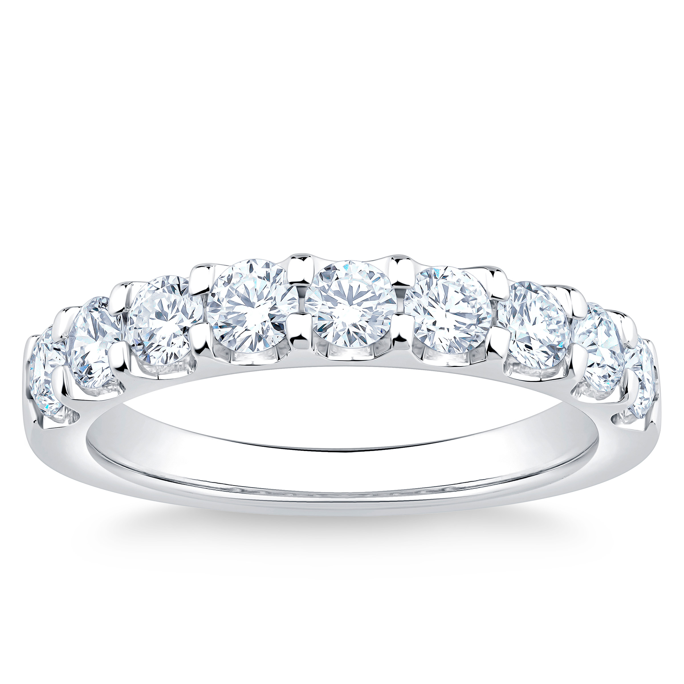 Round Brilliant Diamond Wedding Band (1.0 ctw)