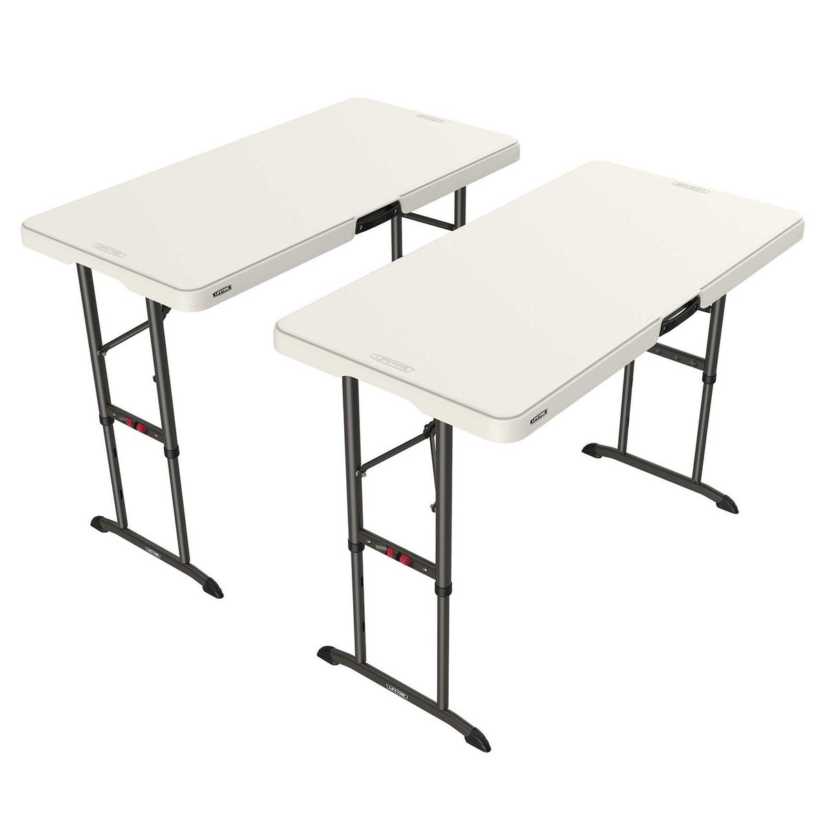 Lifetime 4-Foot Commercial Adjustable Height Folding Table Lifetime 4-Foot Commercial Adjustable Height Folding Table