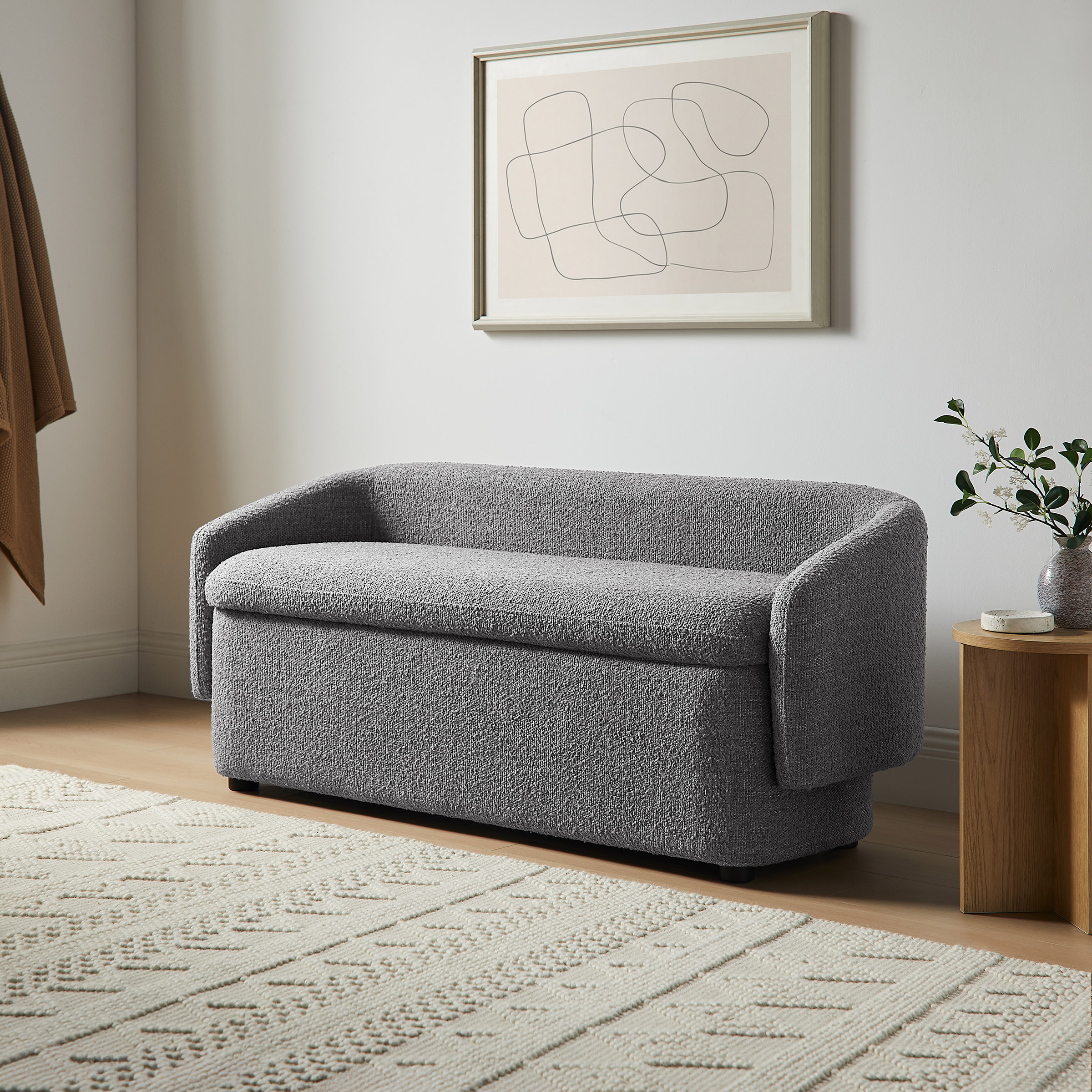 Aiden & Ivy Fabric Storage Bench