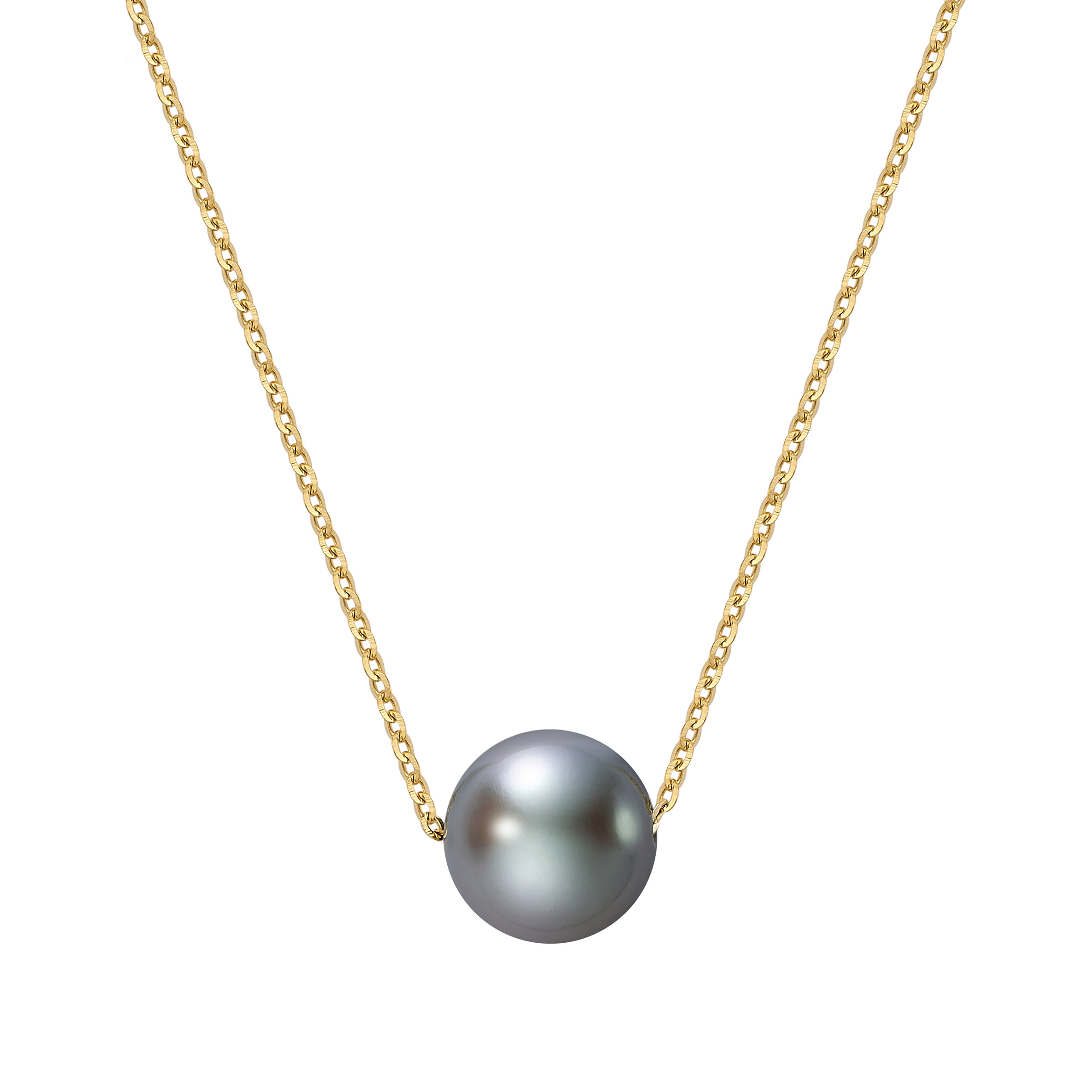 9.5 – 10 mm Cultured Tahitian Pearl Necklace