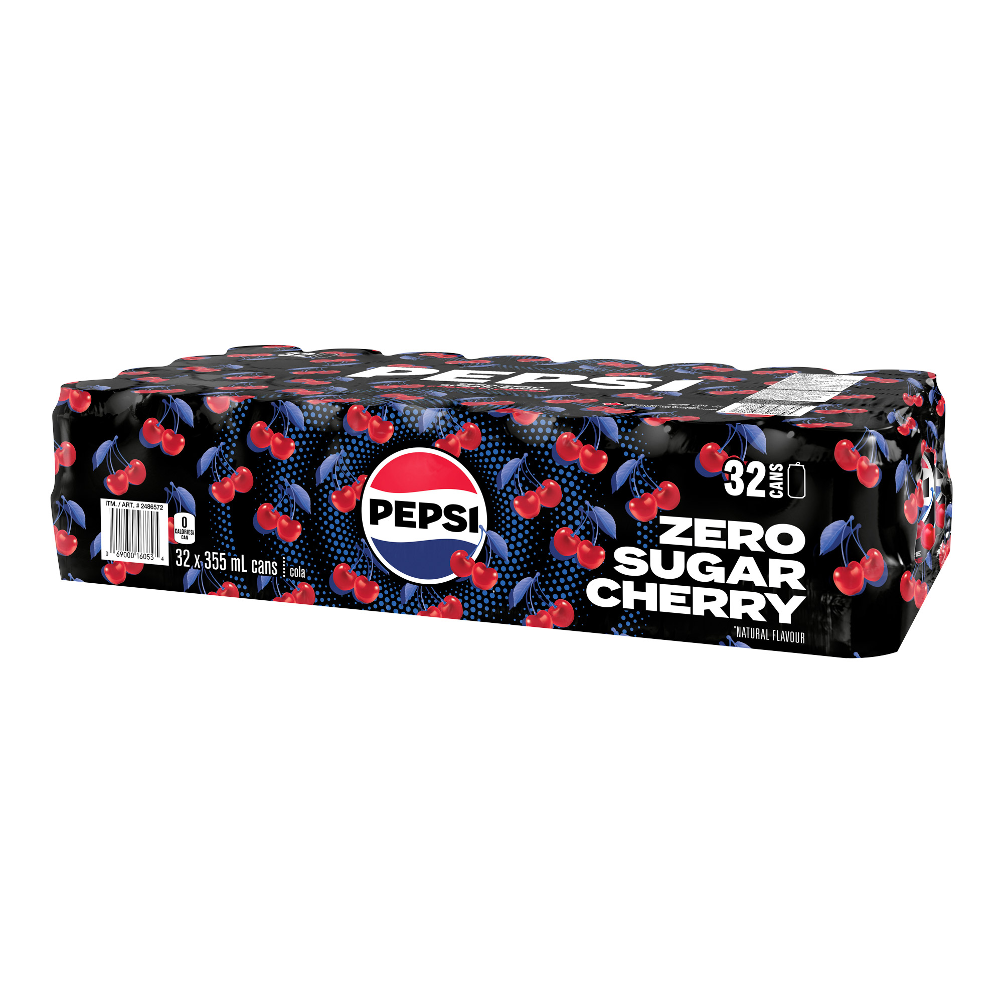 Pepsi Zero Sugar Cherry, 355 mL, 32-pack