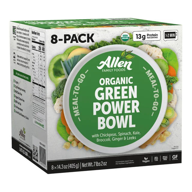 ALLEN FAMILY FOODS ORG GREEN POWER BOWL 8/14.3OZ
