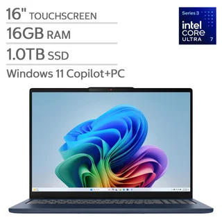 Lenovo IdeaPad Slim 5i 16" Touchscreen Laptop - Intel Core Ultra 7 355 - WUXGA 1920 x 1200 - 16GB RAM - 1TB SSD - Windows 11 Home
