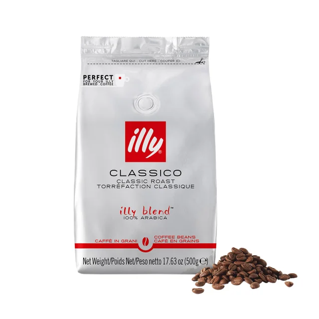 ILLY CLASSICO WHOLE BEAN COFFEE 17.63 OZ (1.10 LBS)