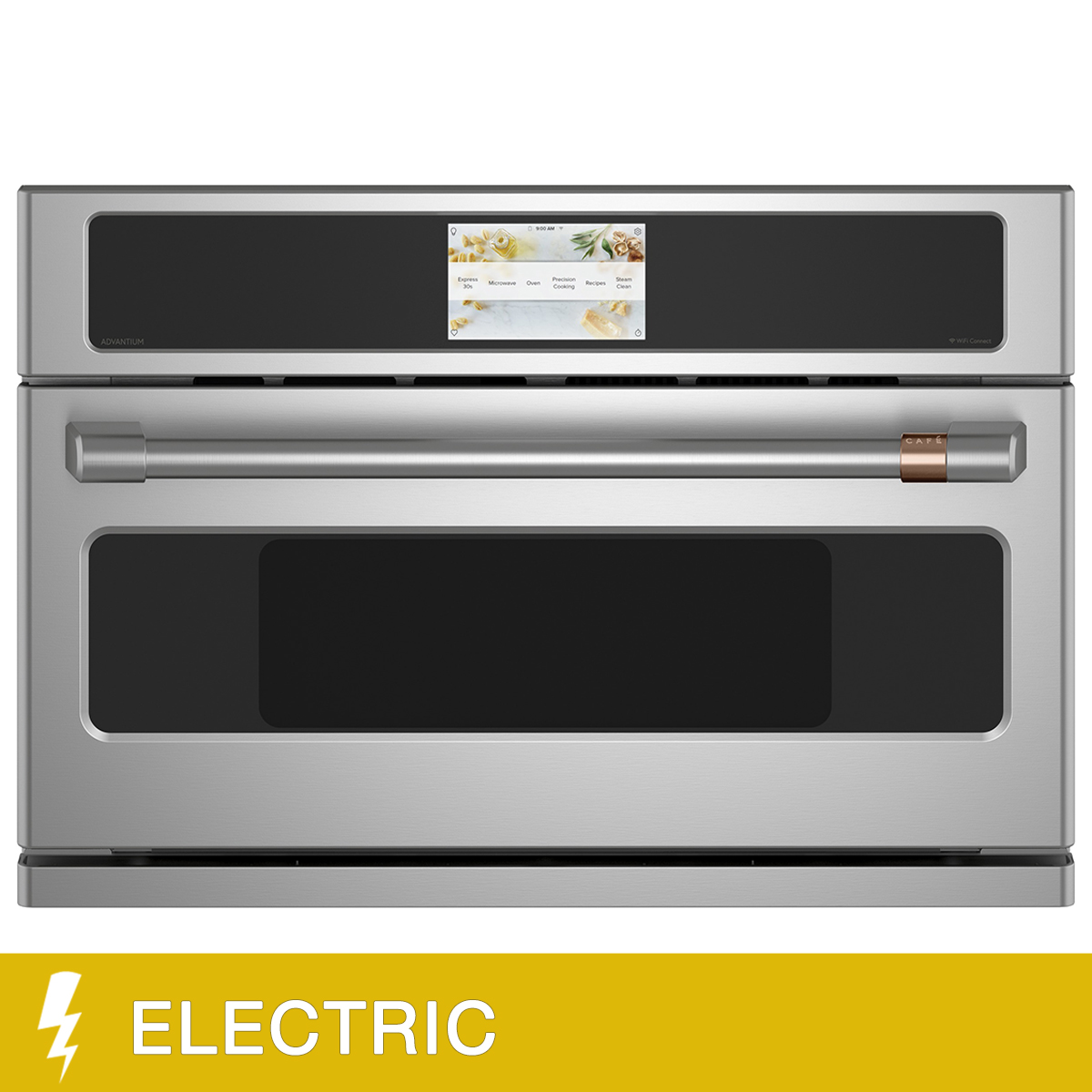 Café 30 in. 1.7 cu. ft. Stainless Steel Smart Five in One Oven with True European Convection