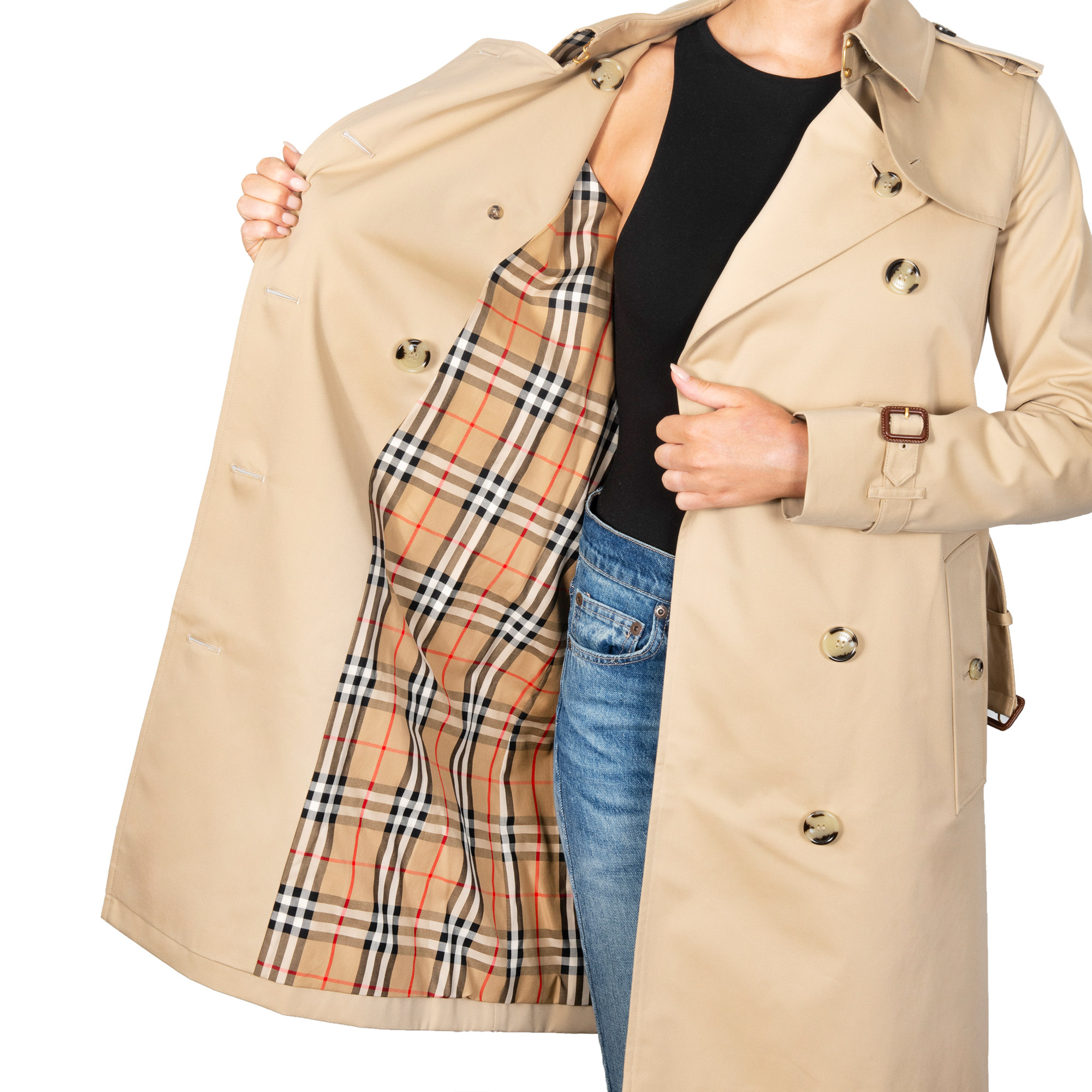 Burberry Women's Kensington Heritage Trench Coat | Costco