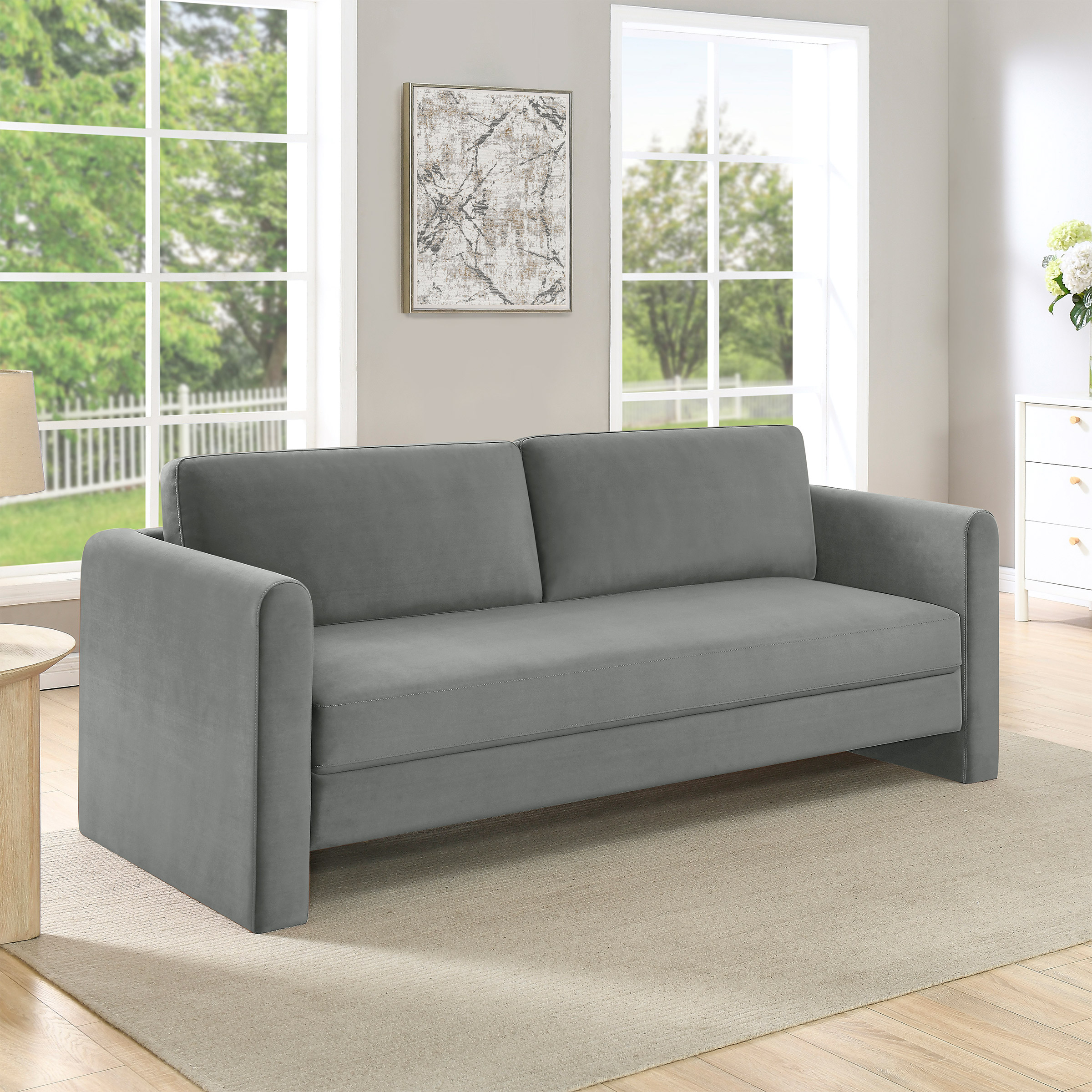 Thomasville Fabric Convertible Sofa
