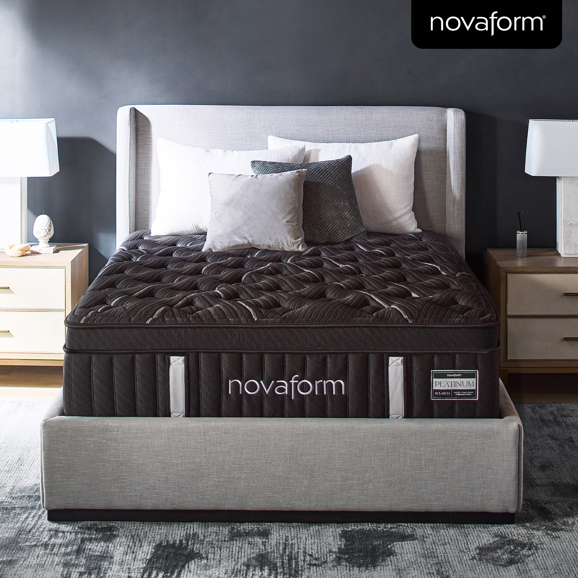 Novaform 16.5" Platinum Luxury Hybrid Euro Top Mattress
