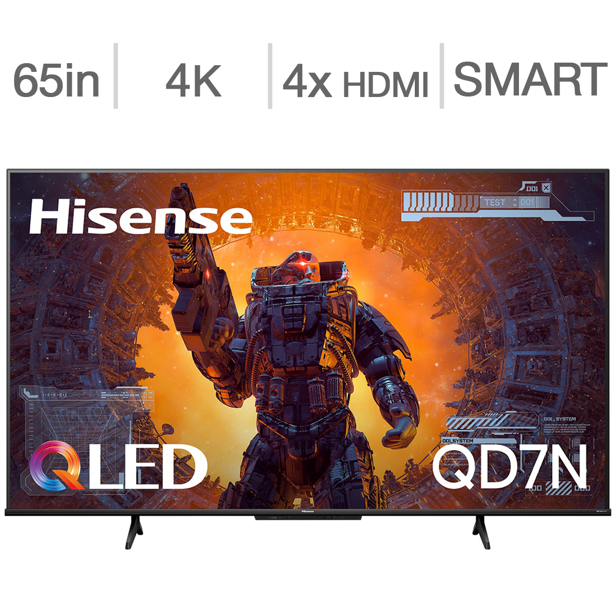 Hisense 65" QD7N Series (144Hz/4K UHD QLED) - $698