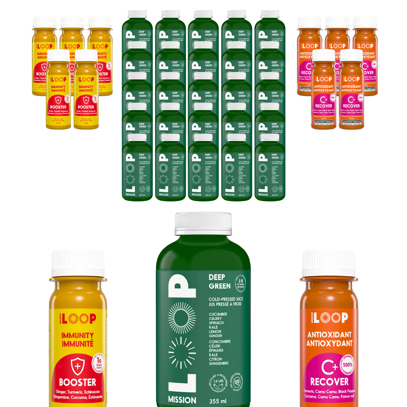 LOOP Green Cleanse Pack, 35 bottles