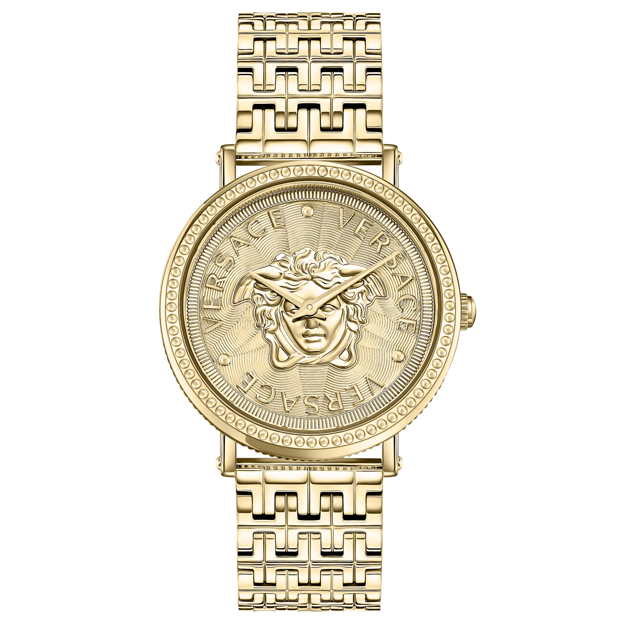 Versace V-Dollar Gold Tone Stainless Steel Swiss Women display picture 2