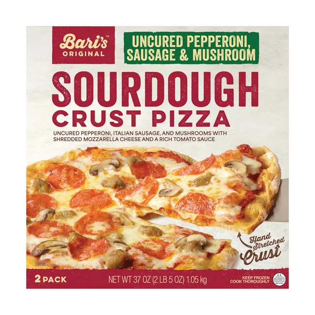 BARI'S SOURDOUGH PEP SAUSAGE & MUSHROOM PIZZA 2/18.5 OZ