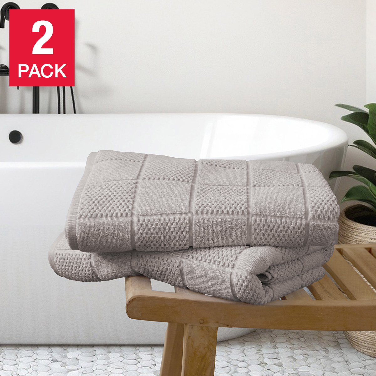 Home Inspiration Collection Bath Towels, 2-pack