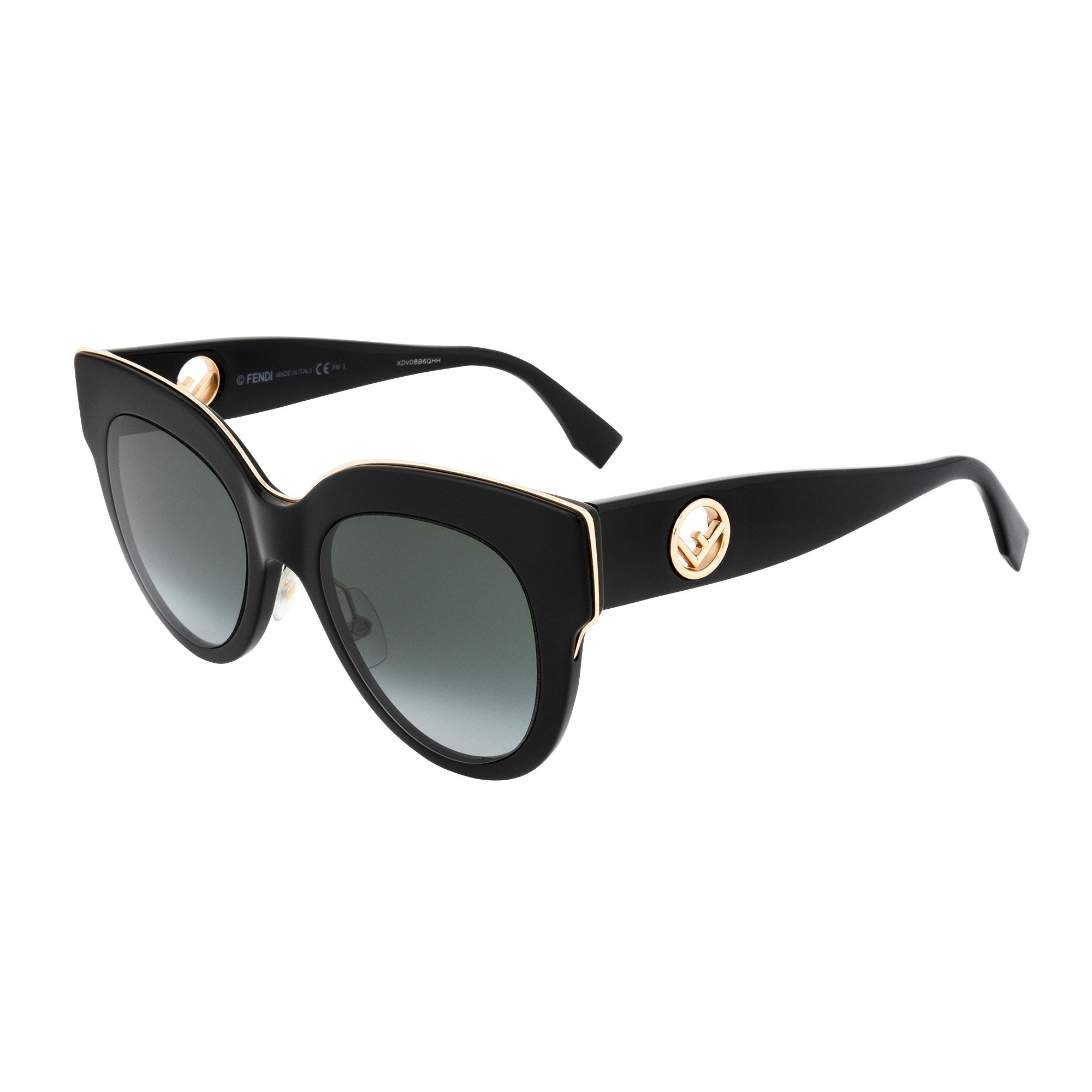 Fendi Authentic Women’s Sunglasses FF0360/G/S Black Gradient 51-21-145 New Italy FENDI FF0360/G/S 51 21 - Nova Ótica SP main image 2