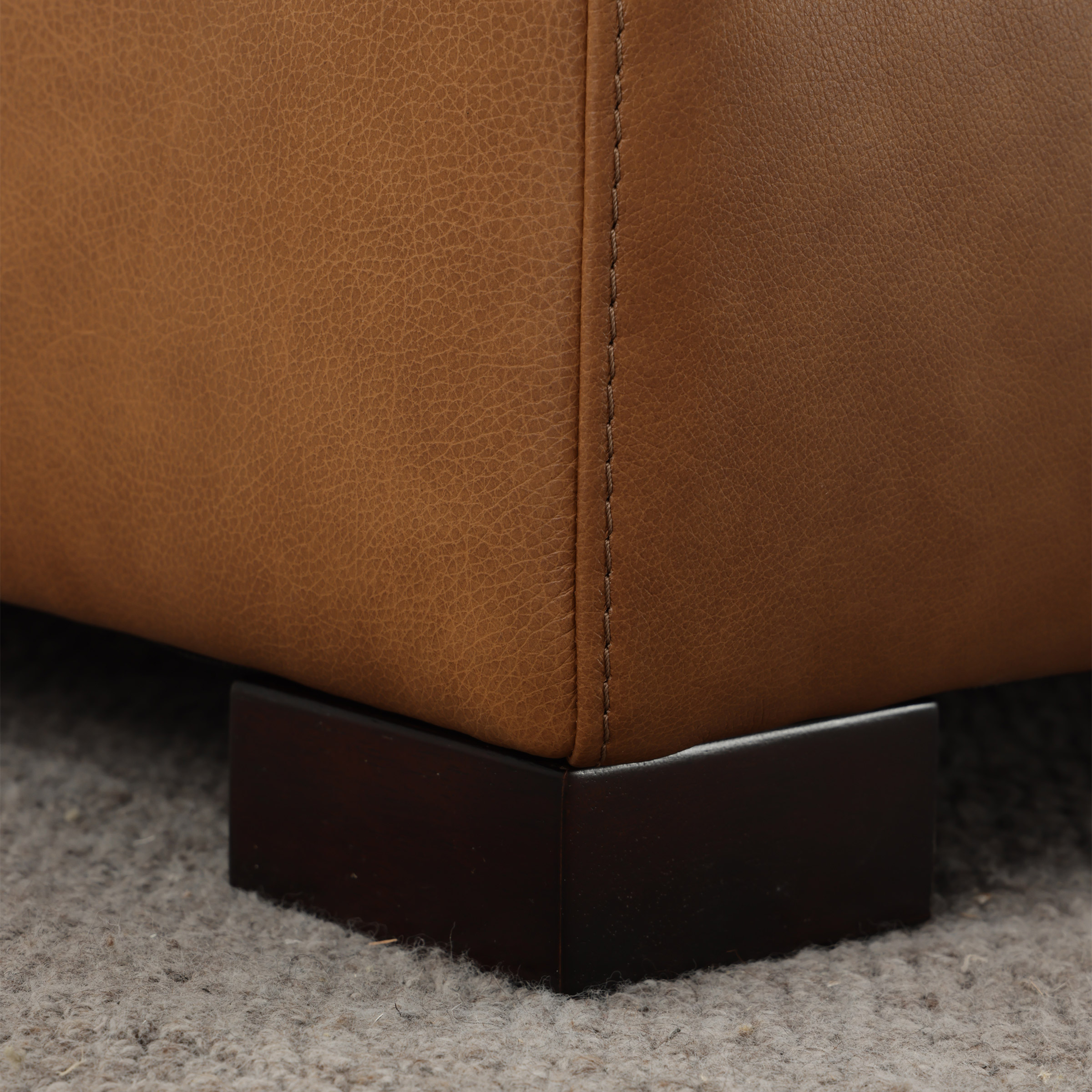 Simon Li Top-grain Leather 5-piece Sectional with Left-hand Facing ...