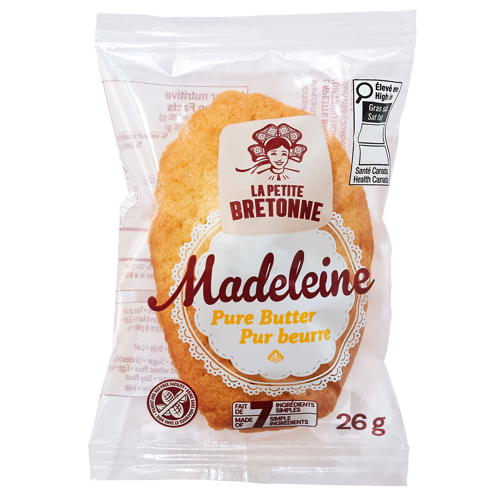 La Petite Bretonne Pure Butter Madeleines Cookies, 68 x 1.75 kg