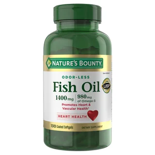 Nature's Bounty Fish Oil 1,400 mg, 130 Coated Softgels