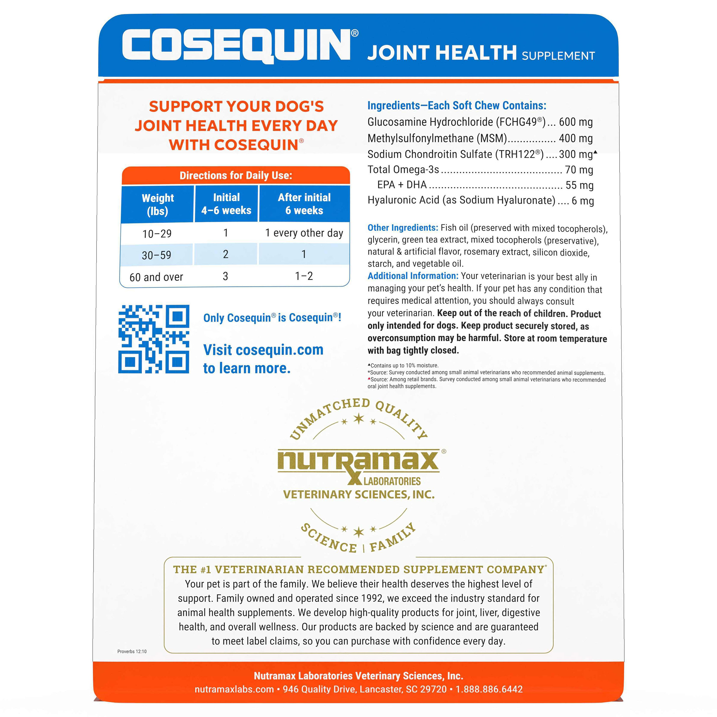Nutramax Cosequin Joint Health Supplement, 150 count, 2-pack | Costco