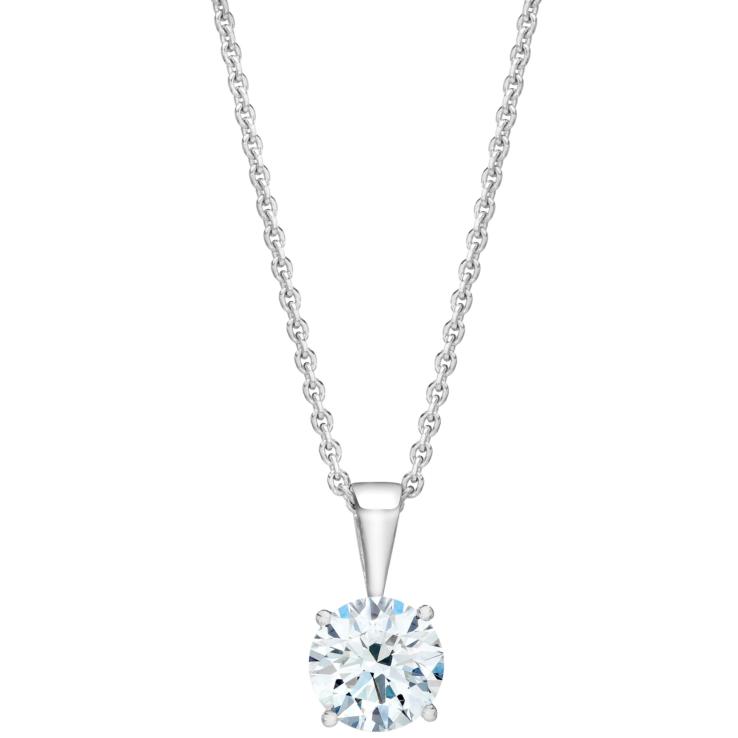Round Brilliant Diamond Solitaire Pendant (1.00 ct)