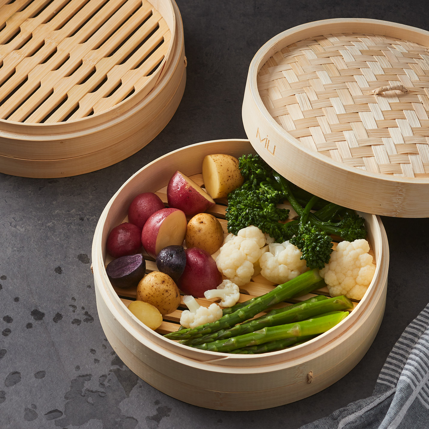 MIU 10 2-Tier Bamboo Steamer Basket | Costco