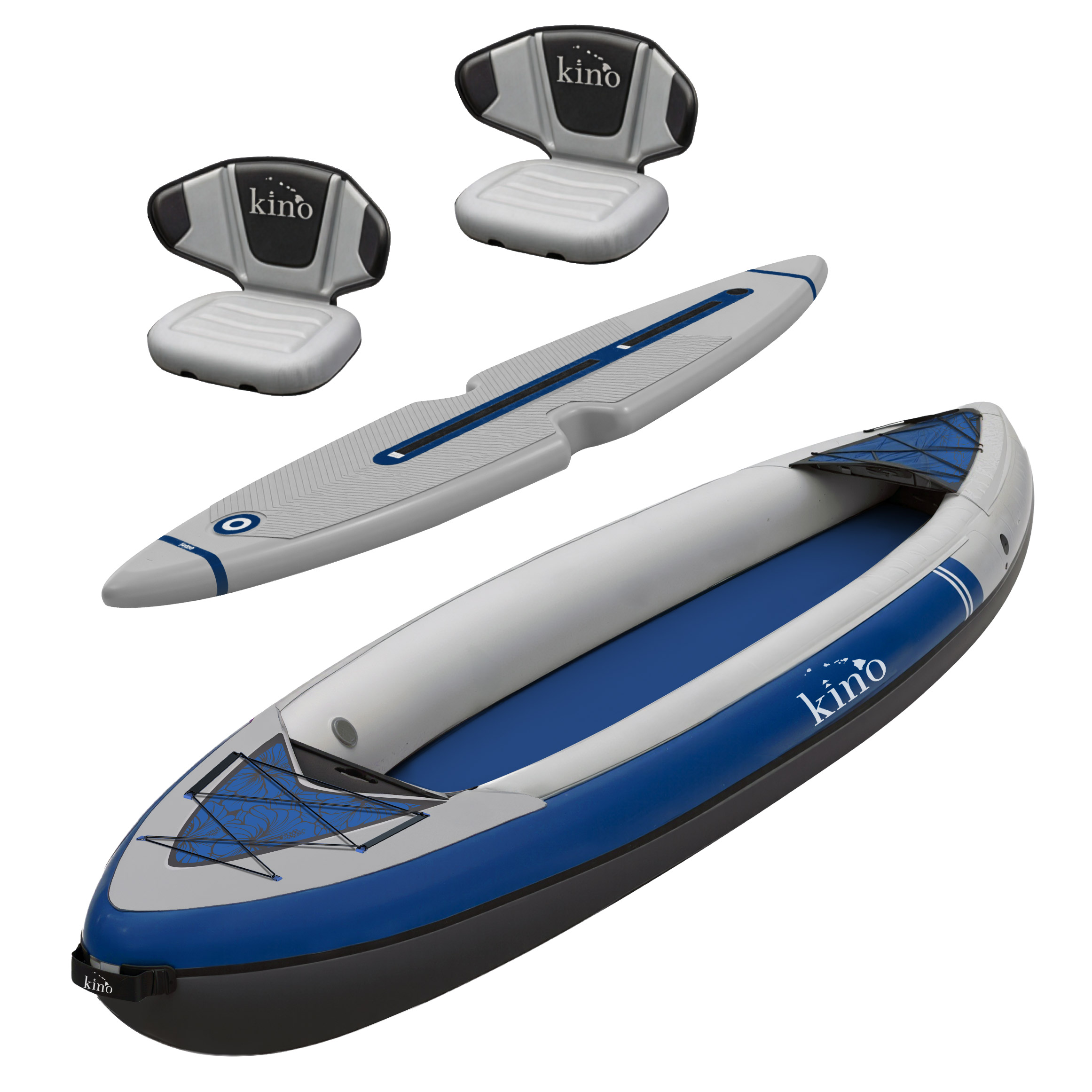 Kino Outdoor Kalua Inflatable Tandem Kayak Bundle | Costco