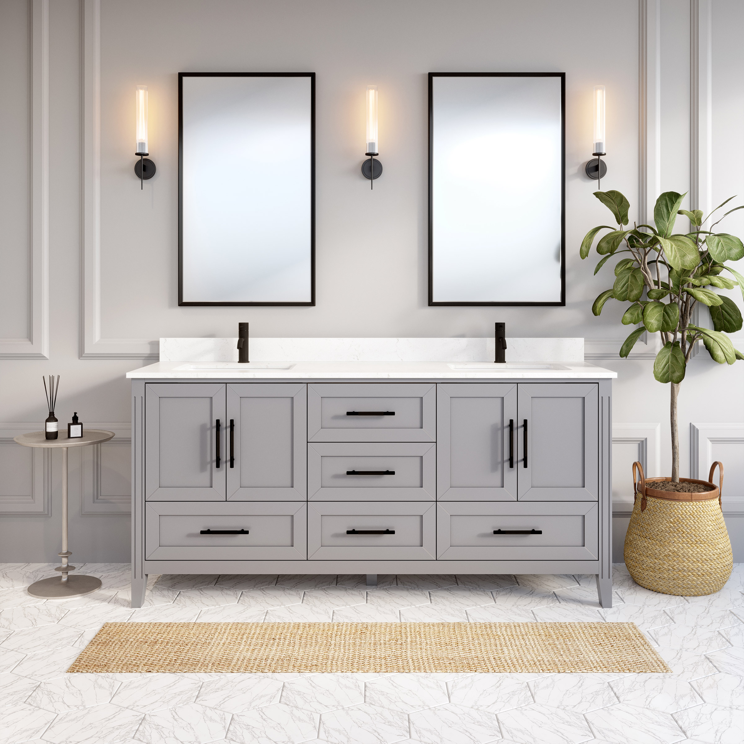 Hudson Gray Bath Vanity by Studio Bathe