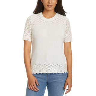 JESSICA SIMPSON WOMEN'S SHORT SLEEVE SWEATER