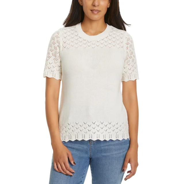 JESSICA SIMPSON WOMEN'S SHORT SLEEVE SWEATER