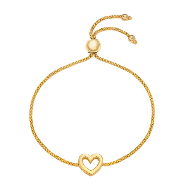 14k Gold Adjustable Heart Bolo Bracelet 14k Gold Adjustable Heart Bolo Bracelet