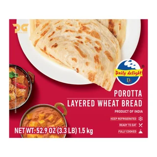 DAILY DELIGHT POROTTA BREAD 3.3 LBS
