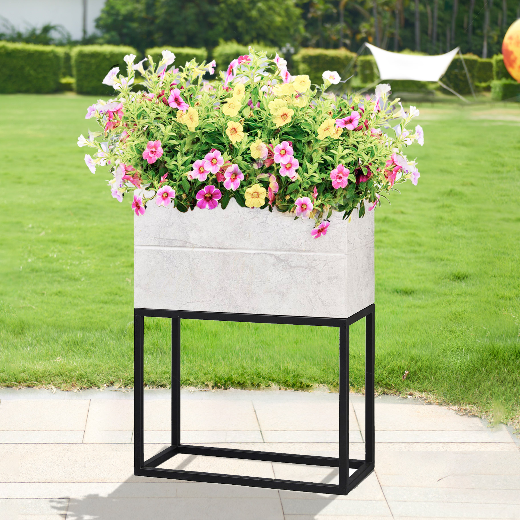 Metal Planter, 21.6” Height