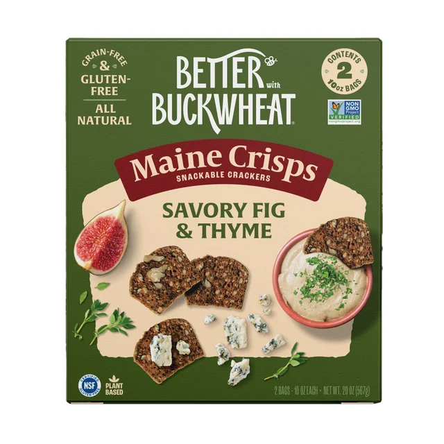 MAINE CRISPS FIG & THYME CRISPS 2/10 OZ (1.25LBS)