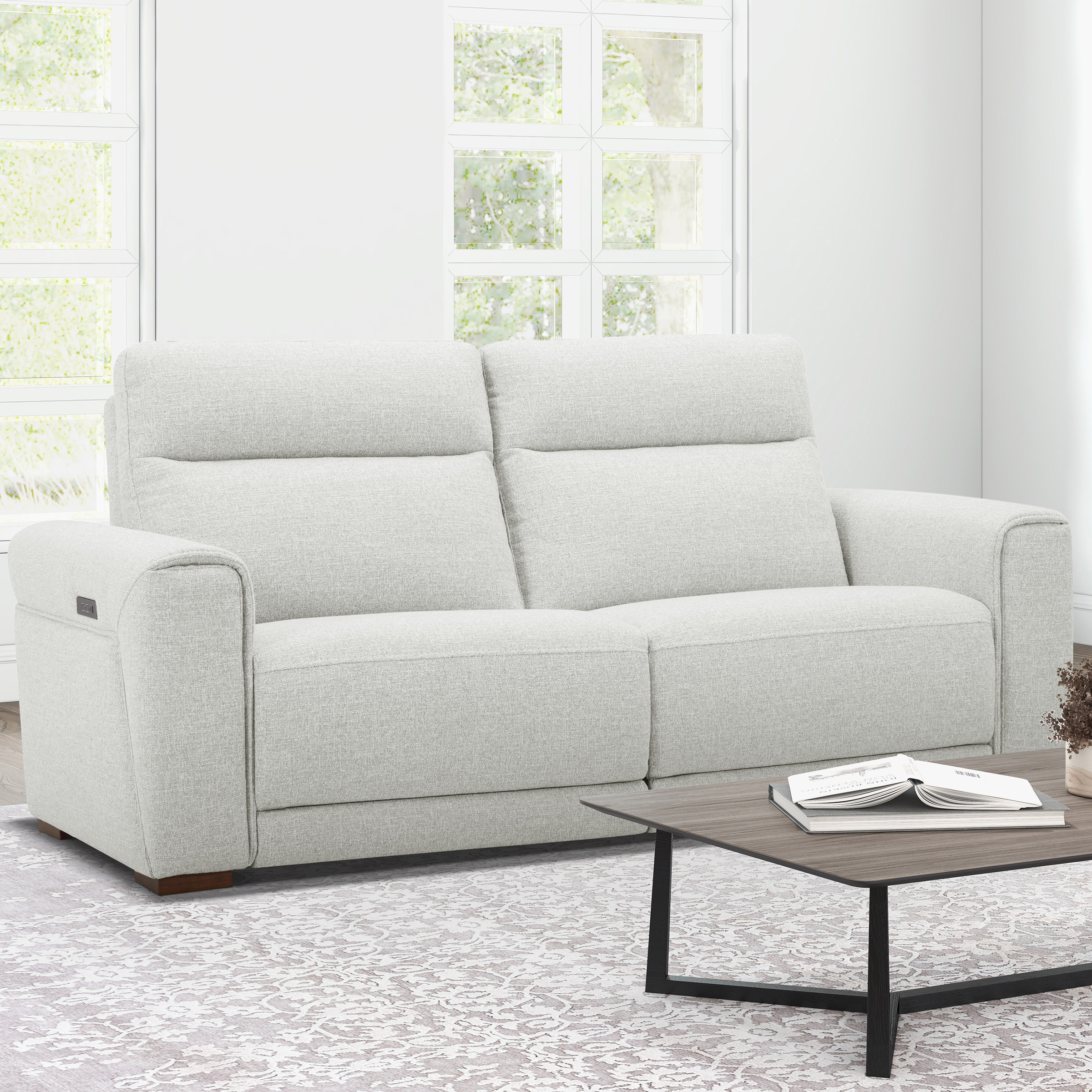 Aiden & Ivy Power Reclining Fabric Sofa