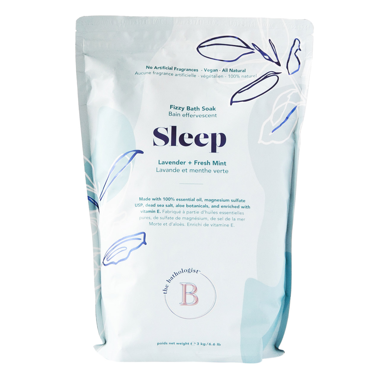 The Bathologist Sleep Fizzy Bath Soak Lavender and Mint, 3 kg