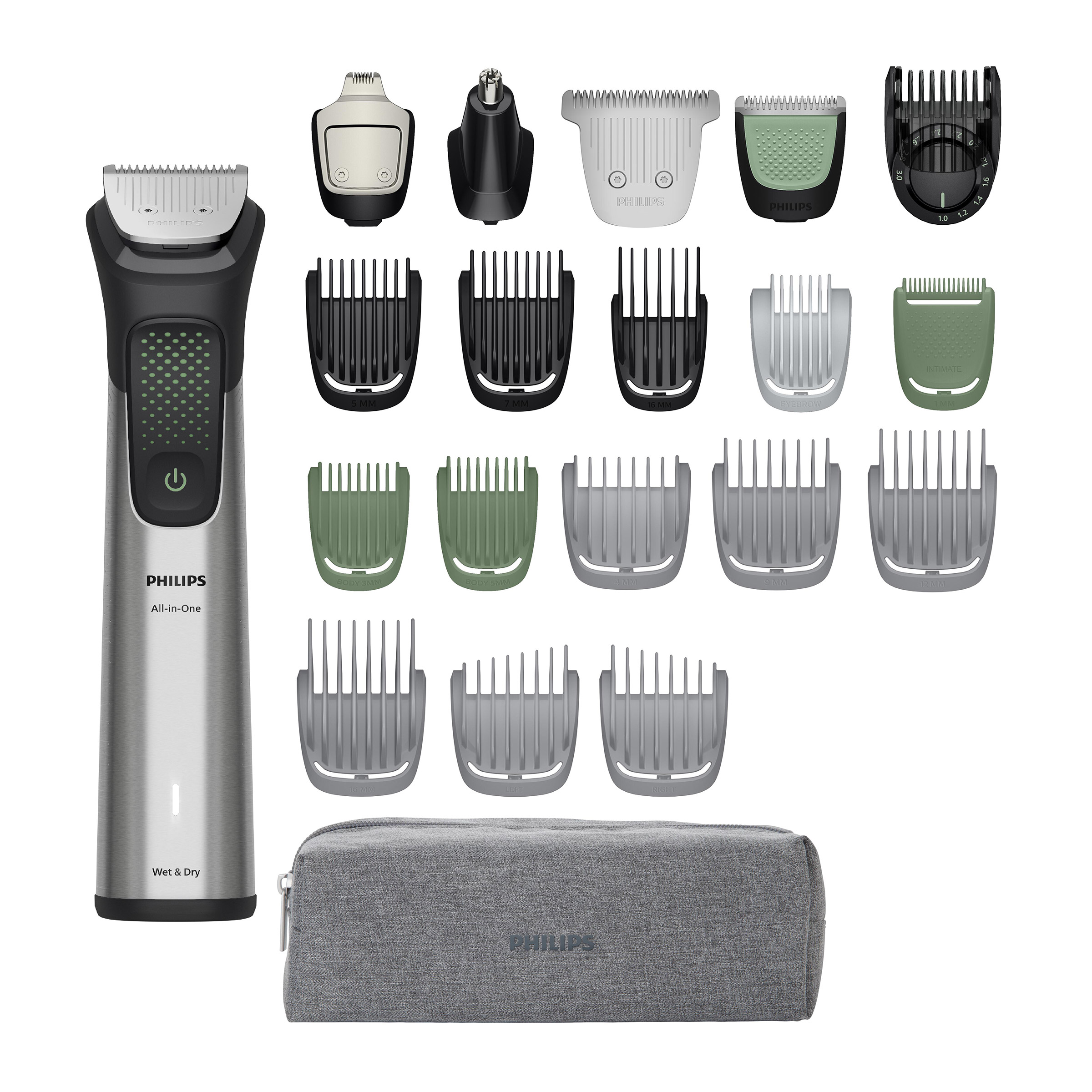 Philips All-in-One Beard and Body Trimmer 9000 Series with 23 Attachments
