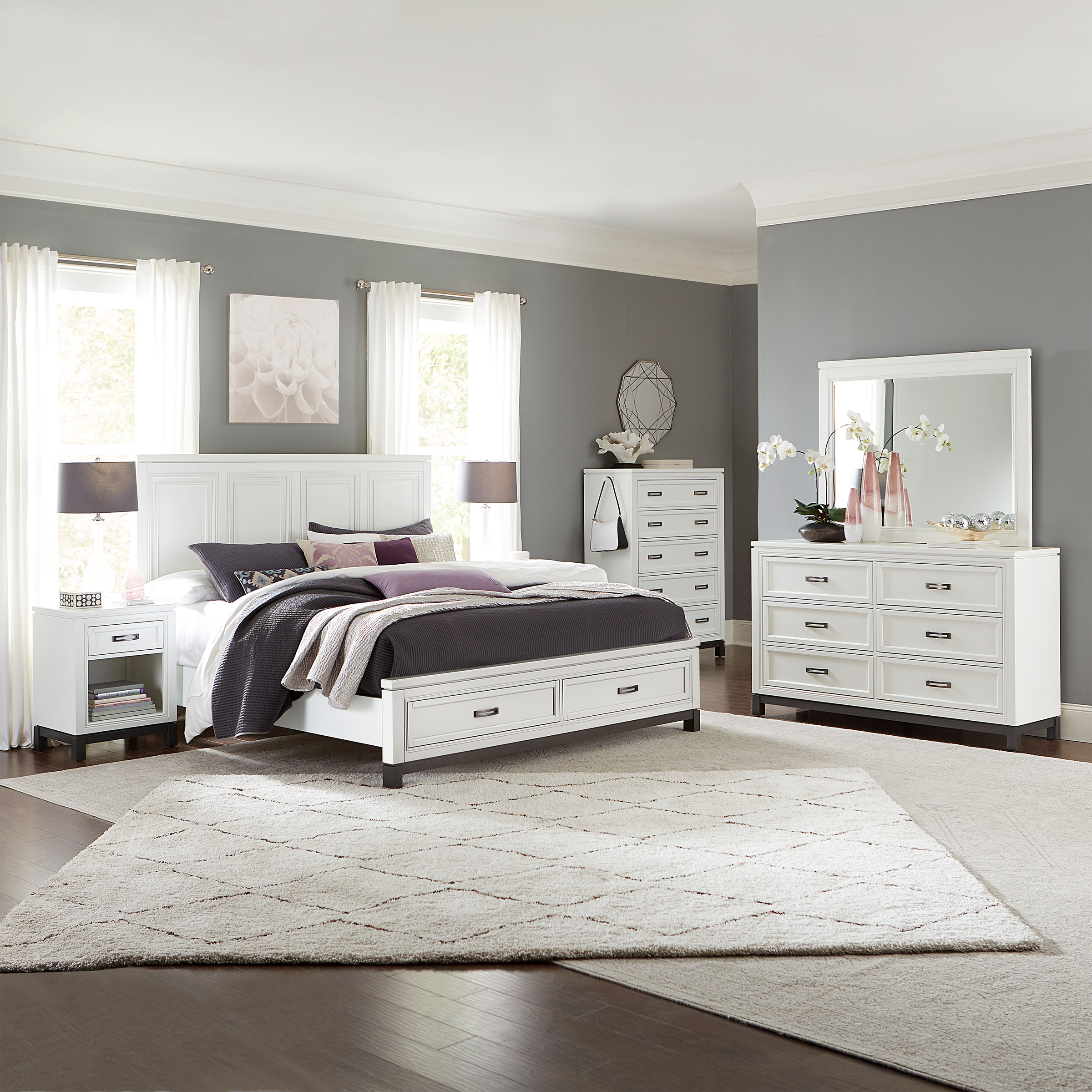 Norah Bedroom Collection in White