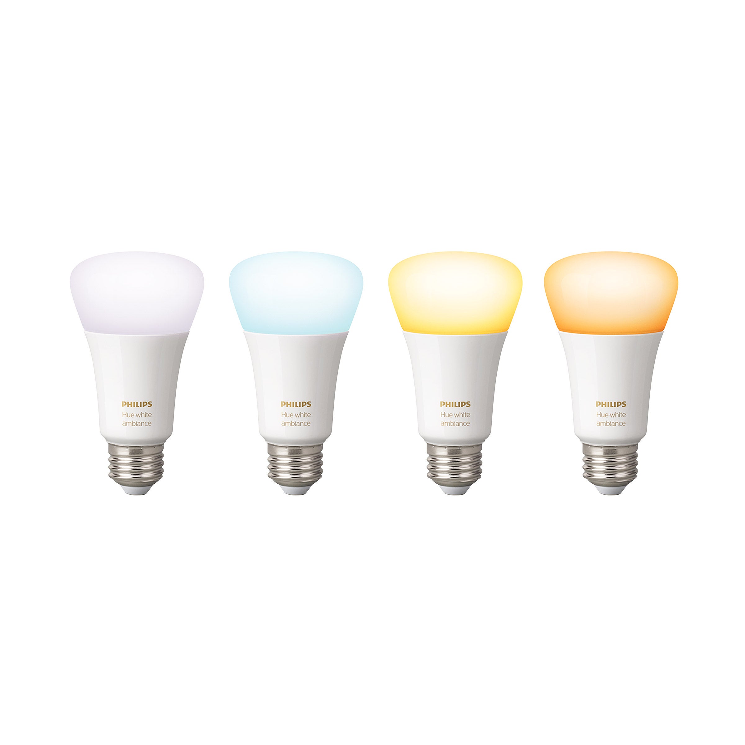 Philips Hue White Ambiance A19 LED Smart Bulbs, 4-pack | Costco