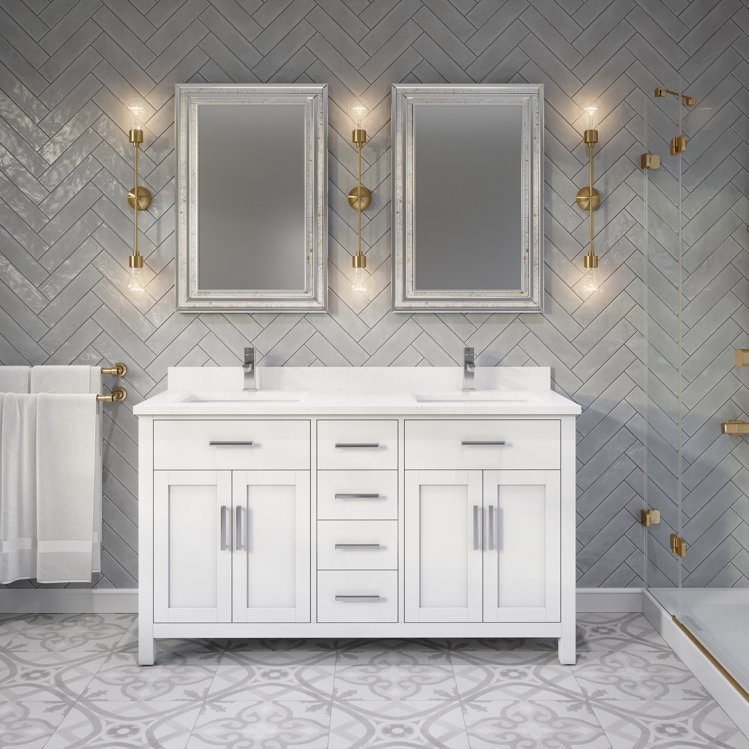 Katie Bath Vanity by Studio Bathe in White