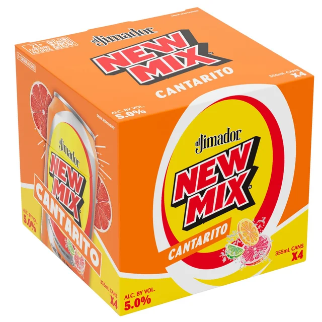 EL JIMADOR NEW MIX CANTARITO MEXICO 4/355ML CANS