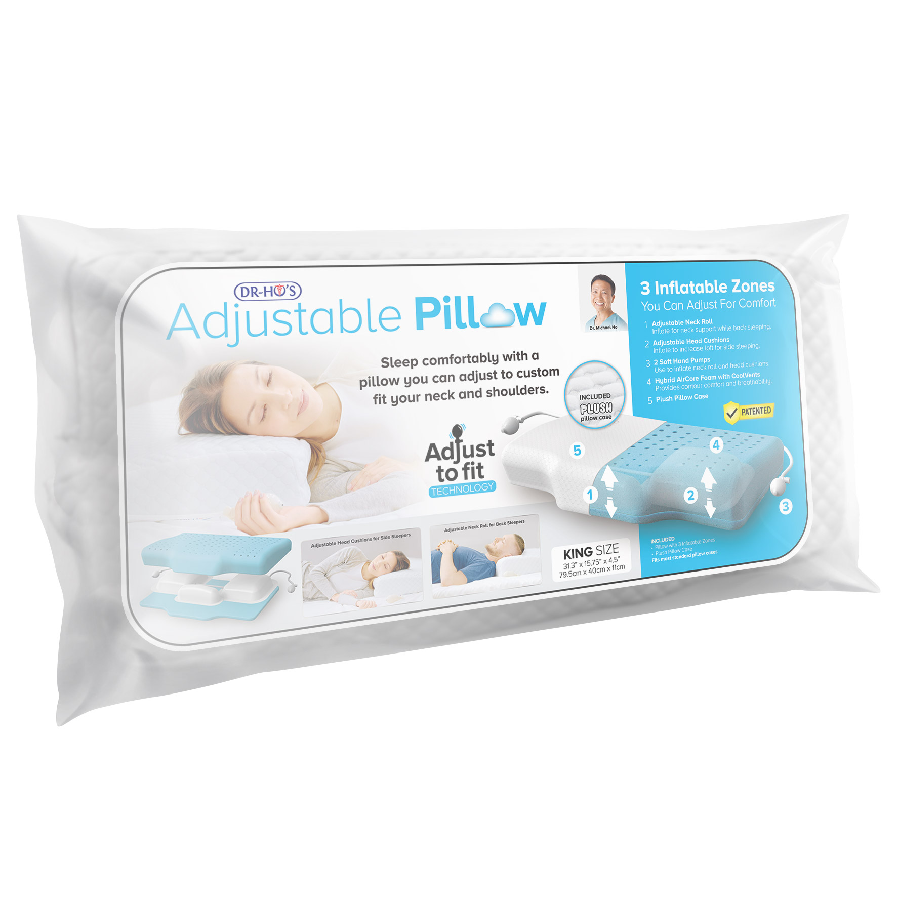 DR-HO'S Adjustable Pillow